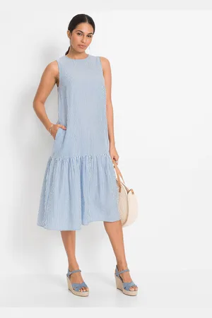 bonprix Sukienka midi w fasonie o linii litery A