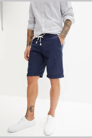 bonprix Bermudy Regular Fit z materiału z domieszką lnu