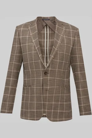 Borgio Marynarka do zestawu crissolo brąz slim fit
