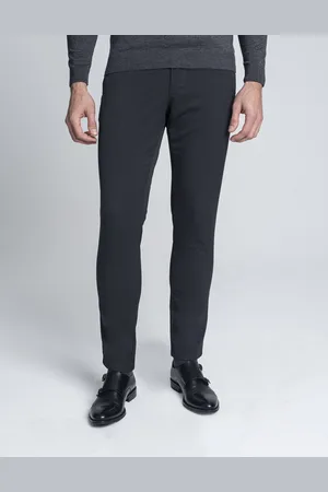 Borgio Spodnie męskie Altedo czarne slim fit