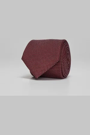 Borgio Krawat seta&cotone 73 bordo