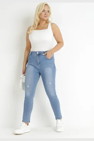 The Other Jasnoniebieskie Jeansy Skinny z Efektem Push-Up Liritta