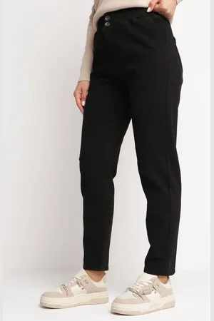 The Other Czarne Jeansy Mom Fit z Elastycznej Bawełny Lapiras