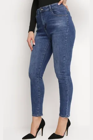 The Other Granatowe Klasyczne Jeansy Skinny Hestiana