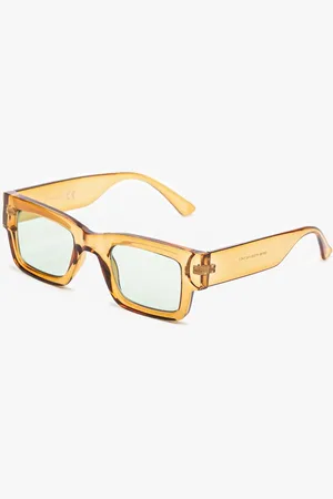 The Other Beżowe Prostokątne Okulary Przeciwsłoneczne z Filtrem UV Elledenira