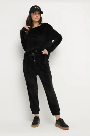 The Other Welurowy Komplet Dresowy Bluza i Spodnie Typu Jogger Lisilwena