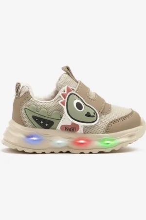 The Other Ciemnobeżowe Buty Sportowe Sneakersy Ozdobione Dinozaurem 3D Setonia