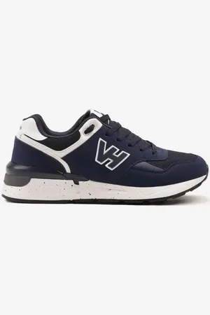 The Other Granatowe Buty Sportowe Sneakersy z Geometryczną Naszywką Odoria