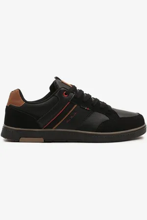 The Other Czarne Buty Sportowe Sneakersy z Ozdobnymi Paskami Odimere