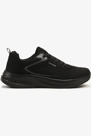 The Other Czarne Buty Sportowe z Materiałową Cholewką przed Kostkę Odavene