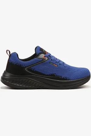 The Other Niebieskie Buty Sportowe z Materiałową Cholewką przed Kostkę Odavene