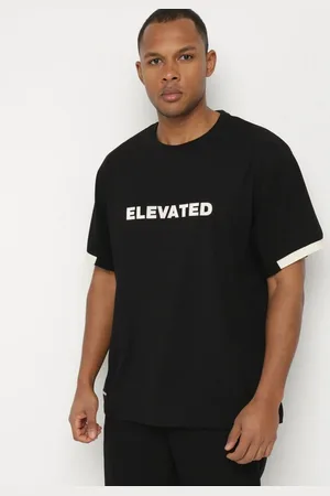 The Other Czarna Koszulka T-shirt z Napisem ELAVATED Kolianis