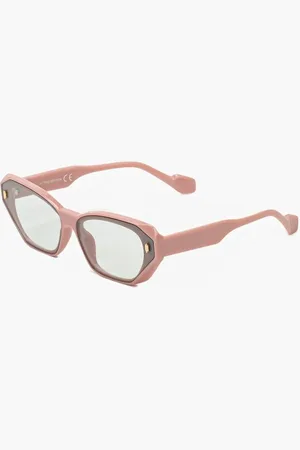 The Other Różowe Prostokątne Okulary Przeciwsłoneczne Favordia