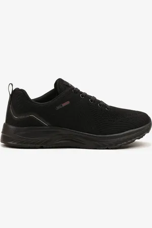 The Other Czarne Buty Sportowe Sneakersy Ozdobione Tłoczeniem i Napisami Odannia