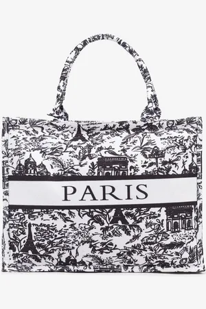 The Other Czarna Torebka Shopper Ozdobiona Napisem Aliravi