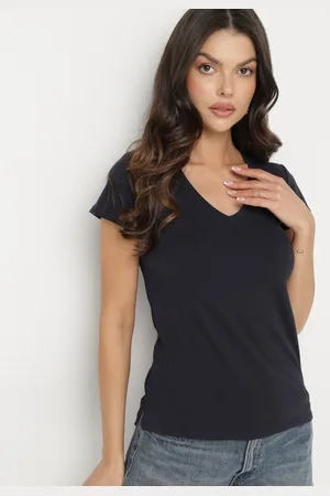 The Other T-shirt z Bawełny z Dekoltem w Serek Liniviela