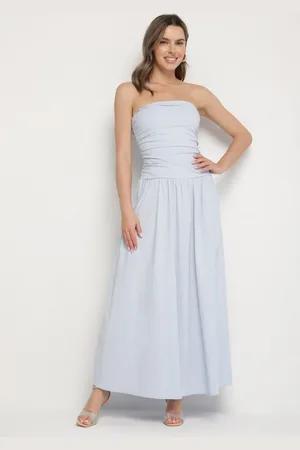 The Other Niebieska Sukienka z Bawełny Typu Bodycon Filarose