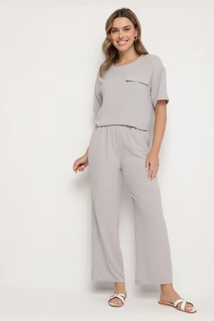 The Other Komplet w Rustykalnym Stylu Oversize Bluzka i Spodnie Emitria