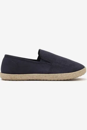 The Other Granatowe Trampki w Stylu Espadryli Wsuwane Tolindea