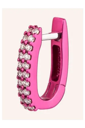 Eera Eéra Kolczyk Basice Z Diamentami pink
