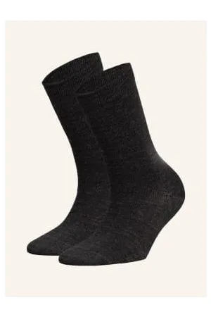 Falke Skarpety Softmerino, 2 Pary grau