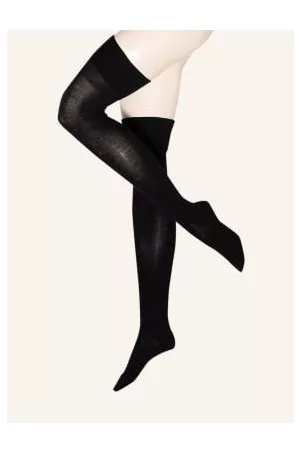 Falke Skarpety Za Kolano Striggings Z Wełny Merino schwarz