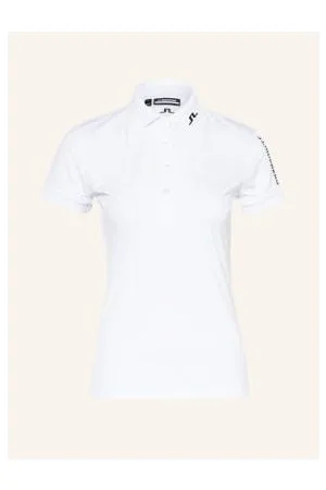 J Lindeberg Koszulka Polo Z Dżerseju weiss