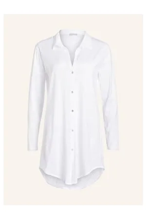 Hanro Koszula Nocna Cotton Deluxe weiss
