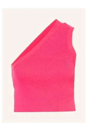 Jacquemus Top Z Dzianiny La Maille Ascu Z Lnem pink
