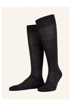 Falke Podkolanówki Luxury No. 6 grau