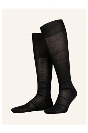 Falke Podkolanówki Luxury No. 4 Z Jedwabiu schwarz