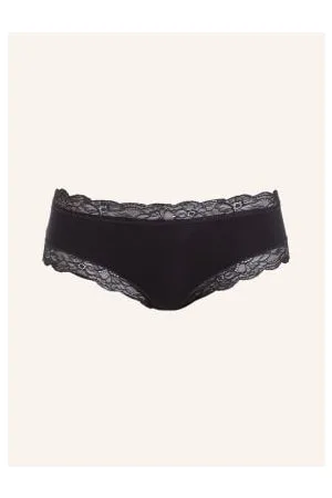 Hanro Bokserki Cotton Lace schwarz