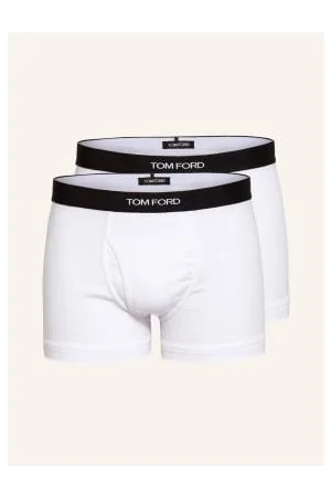 Tom Ford Bokserki, 2 Szt. weiss