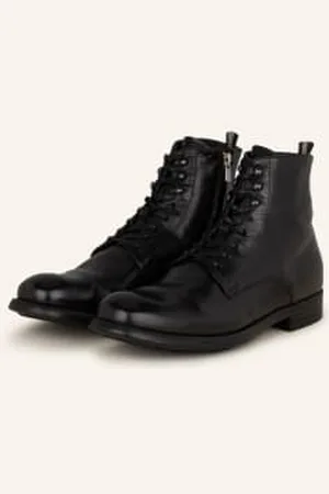 Officine creative Botki Sznurowane Chronicle 004 schwarz