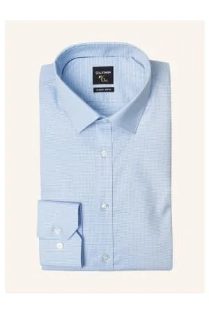 Olymp Koszula No. Six Super Slim blau