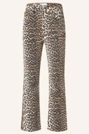 Ganni Jeansy 7/8 beige