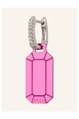 Eera Eéra Kolczyki Wiszące Tokyo Z Diamentami pink