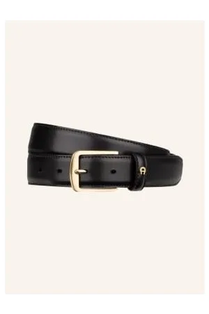 Aigner Pasek Skórzany Business schwarz