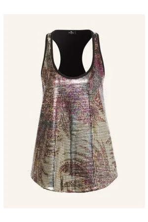 Etro Top Anicka Z Cekinami rot