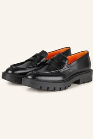 santoni Loafersy schwarz