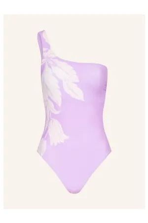 Seafolly Strój Kąpielowy Na Jedno Ramię Fleur De Bloom violett