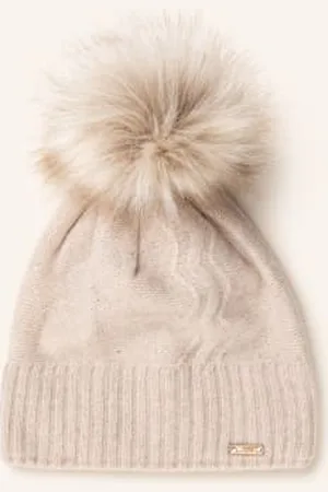 CAPO Kaszmirowa Czapka Wave beige