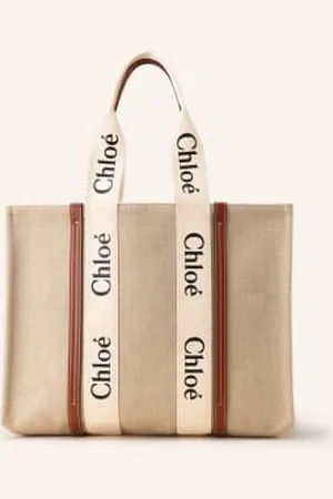 Chloé Torba Shopper Woody weiss