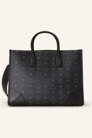 MCM Torba Shopper Munchen Visetos schwarz