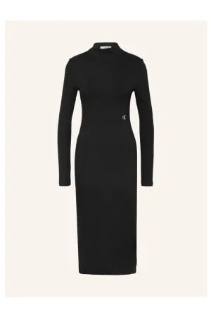Calvin Klein Sukienka Z Dzianiny schwarz