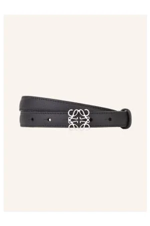 Loewe Pasek Skórzany Anagram schwarz