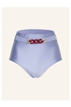 ZIMMERMANN Dół Od Bikini Z Wysokim Stanem Cira Chain Belt lila