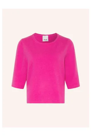 allude Sweter Z Dodatkiem Kaszmiru I Rękawem 3/4 pink