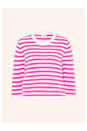 Allude Sweter Z Rękawami 3/4 Z Kaszmirem pink