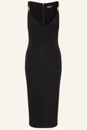 VERSACE Sukienka Z Dżerseju Medusa schwarz